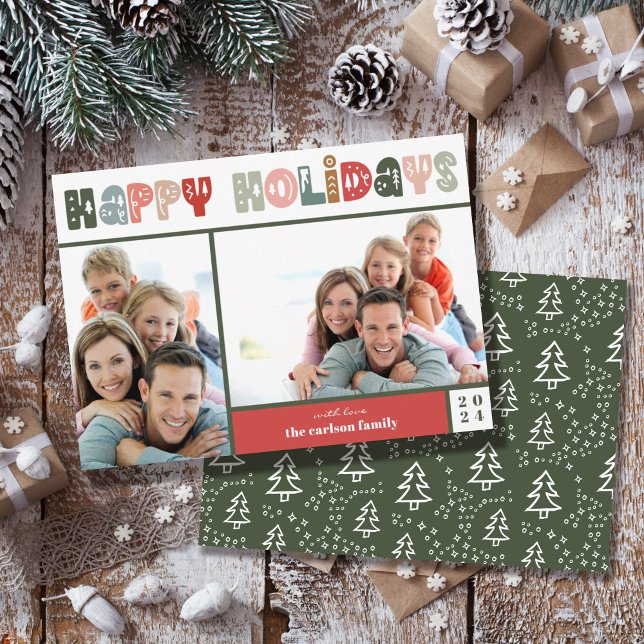 Happy Holidays Photo Family Holiday Card (Creator Uploaded)