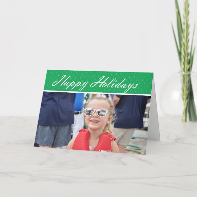 Happy Holidays- Photo Frame Card (Front)