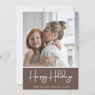 Happy holidays photo Holiday Card