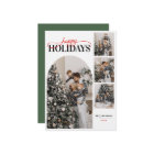 Happy Holidays photo Modern Simple Calligraphy