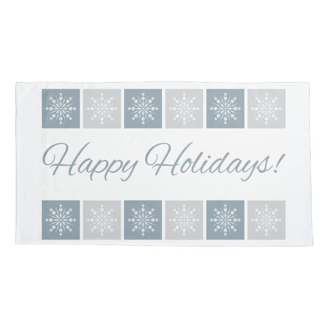 “Happy Holidays” pillowcases (Back)