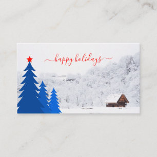 Happy Holidays Place Card