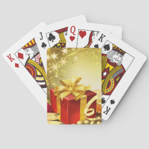Happy holidays playing cards