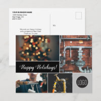 Happy Holidays Plumbing Business logo and Photos