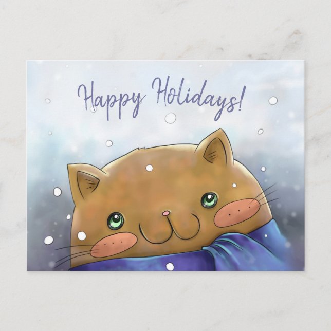 Happy Holidays Postcard (Front)