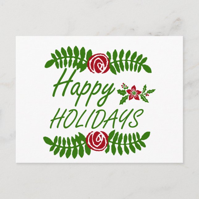 Happy Holiday's Postcard (Front)