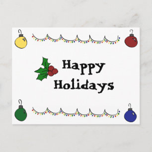 Happy Holidays Postcard