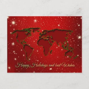 happy holidays postcard