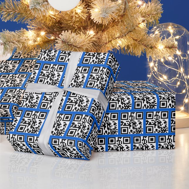 Happy Holidays QR Codes Wrapping Paper (Holidays)