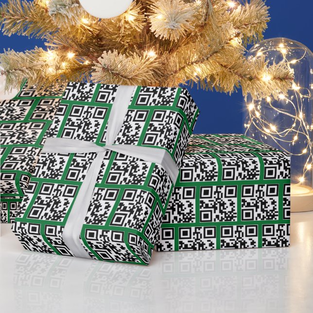 Happy Holidays QR Codes  Wrapping Paper (Holidays)