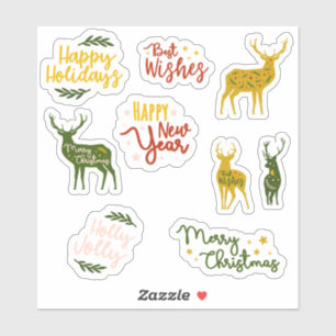 Happy Holidays quotes scrapbook stationery
