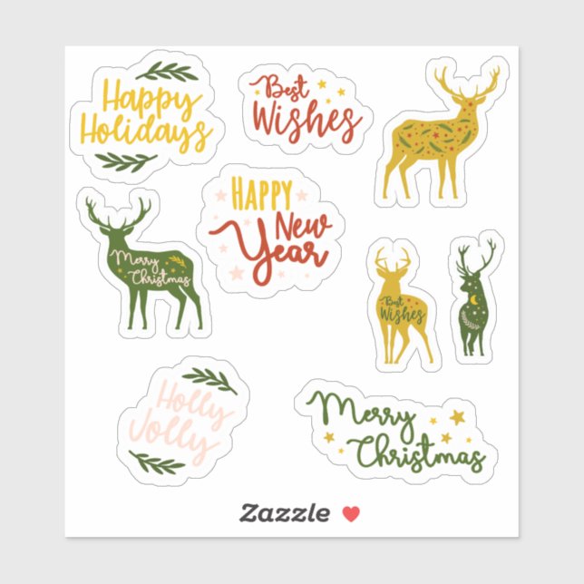 Happy Holidays quotes scrapbook stationery (Sheet)