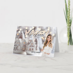 Happy Holidays Real Estate Realtor Photo Holiday Card
