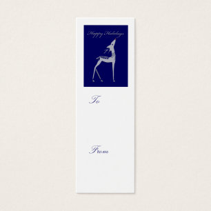 Happy Holidays - reindeer gift tag