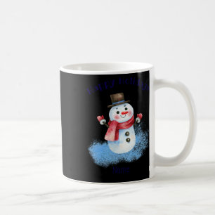 Happy Holidays Retro Snowman Youth Xs Xl T Shirt  Coffee Mug