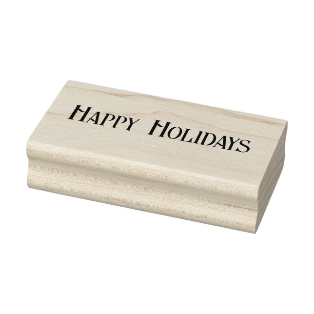 Happy Holidays Rubber Stamp (Stamp)