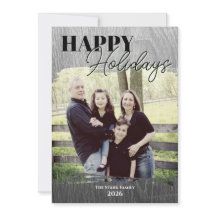 Happy Holidays - Rustic