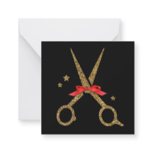 Happy Holidays SALON - Hair dresser scissors Note
