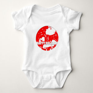Happy Holidays - Santa Claus - Baby Bodysuit