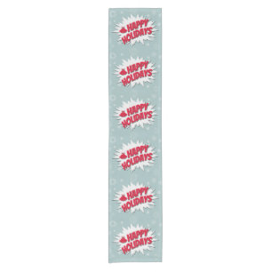 Happy Holidays Short Table Runner