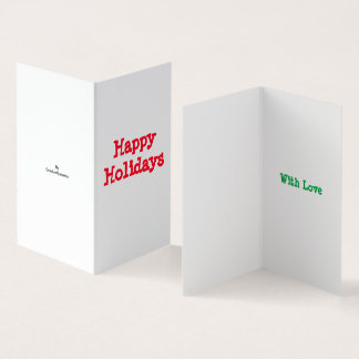 Happy Holidays Simple Christmas Card