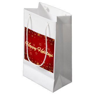 Happy Holidays Small Gift Bag