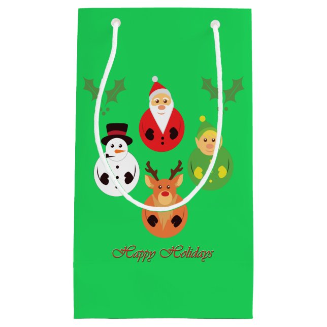 Happy Holidays! Small Gift Bag (Front)