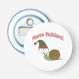 Happy Holidays! Snail Elf Bottle Opener