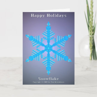 Happy Holidays Snowflake 01 Holiday Card