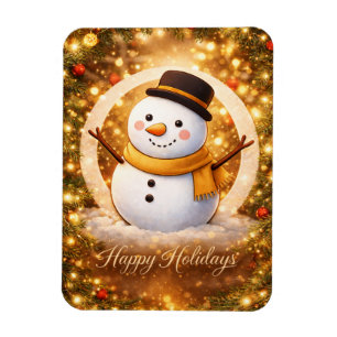Happy Holidays snowman Magnet