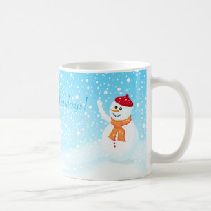 "Happy Holidays" Snowman Mug