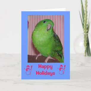 Happy Holidays snowmen Holiday Card