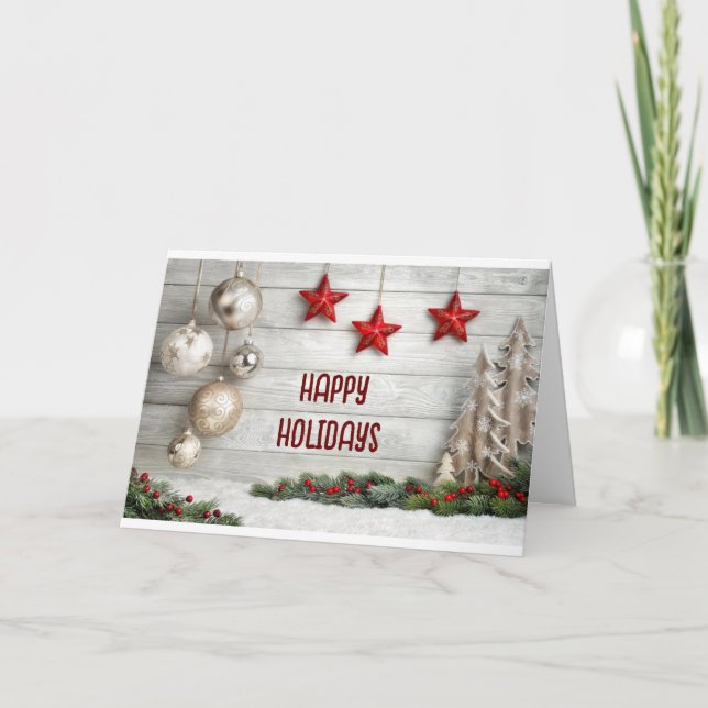 HAPPY "HOLIDAYS" SPECIAL MESSAGE FOR YOU CARD (Front)