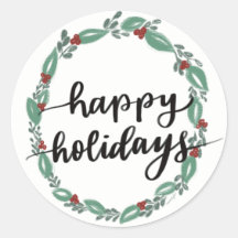 Happy Holidays Sticker