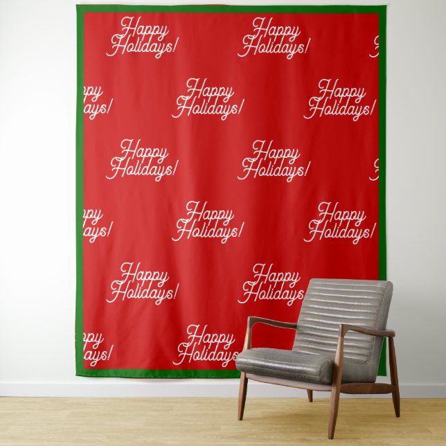 Happy Holidays Tapestry (In Situ)