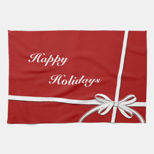 Happy Holidays Tea Towel