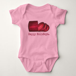 Happy Holidays Thanksgiving Cranberry Sauce Foodie Baby Bodysuit