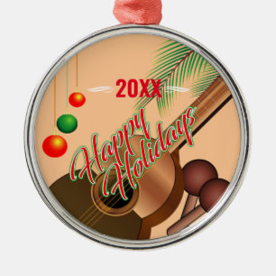 Happy Holidays / THE YEAR Metal Ornament