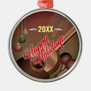 Happy Holidays / THE YEAR Metal Ornament