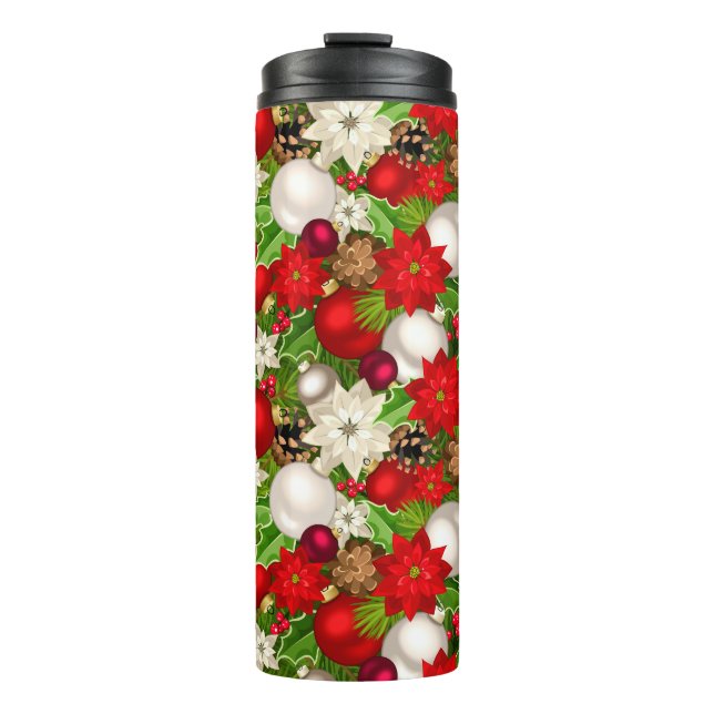 Happy Holidays Thermal Tumbler (Front)