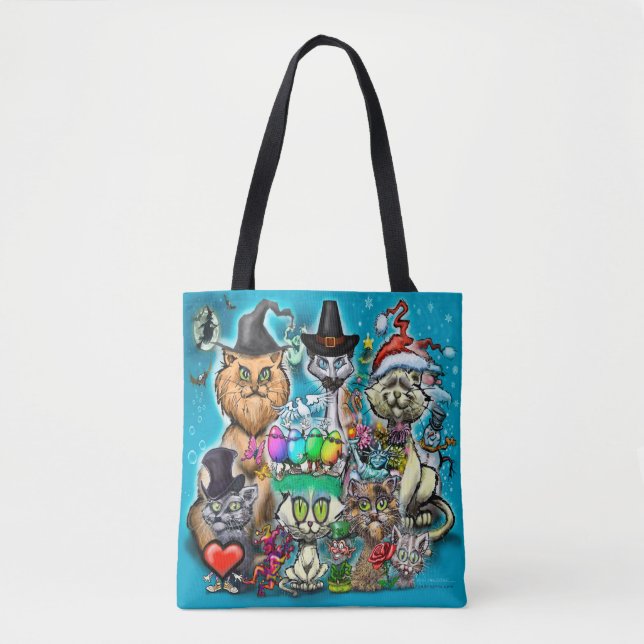 Happy Holidays Tote Bag (Front)