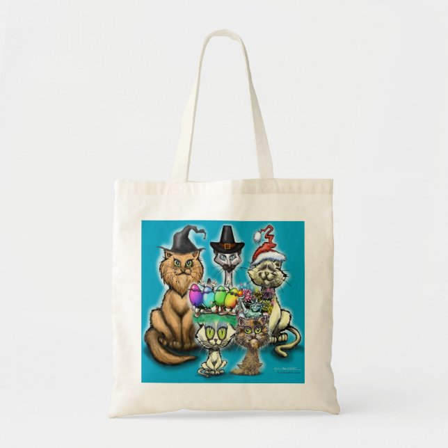 Happy Holidays Tote Bag (Front)