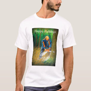 Happy Holidays Tree Surgeon Arborist Gift T-Shirt