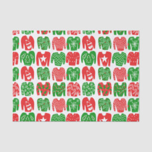 Happy Holidays Ugly Christmas Sweater Gift Tissue Paper