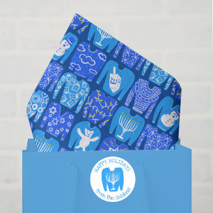 Happy Holidays Ugly Hannukah Sweater Gift Tissue Paper