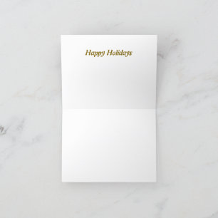 Happy holidays vintage retro holiday card