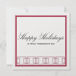 Happy Holidays vs. Merry Christmas Card