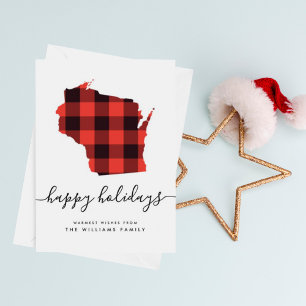 HAPPY HOLIDAYS Warm Wishes From Wisconsin