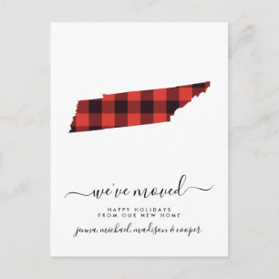 Happy Holidays   We've Moved   Tennessee Postcard