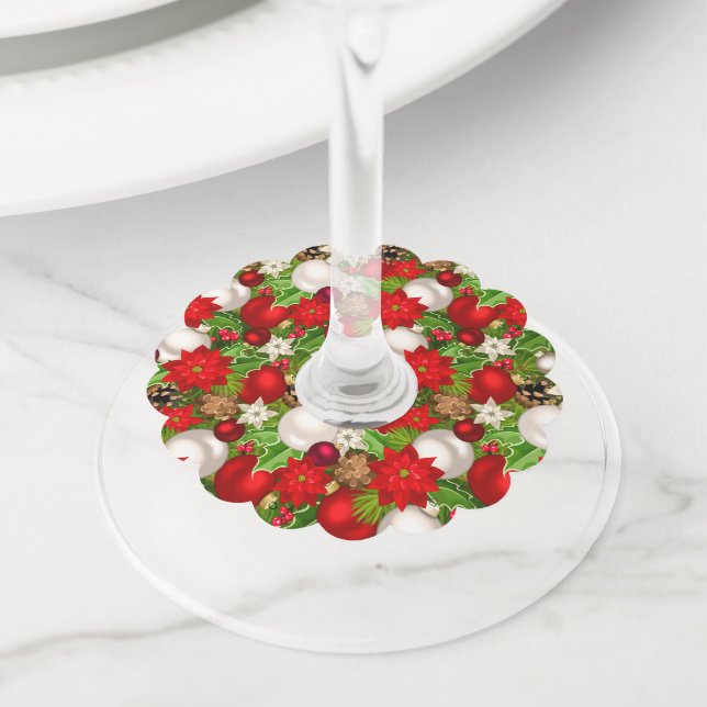 Happy Holidays Wine Tags (Close Up)